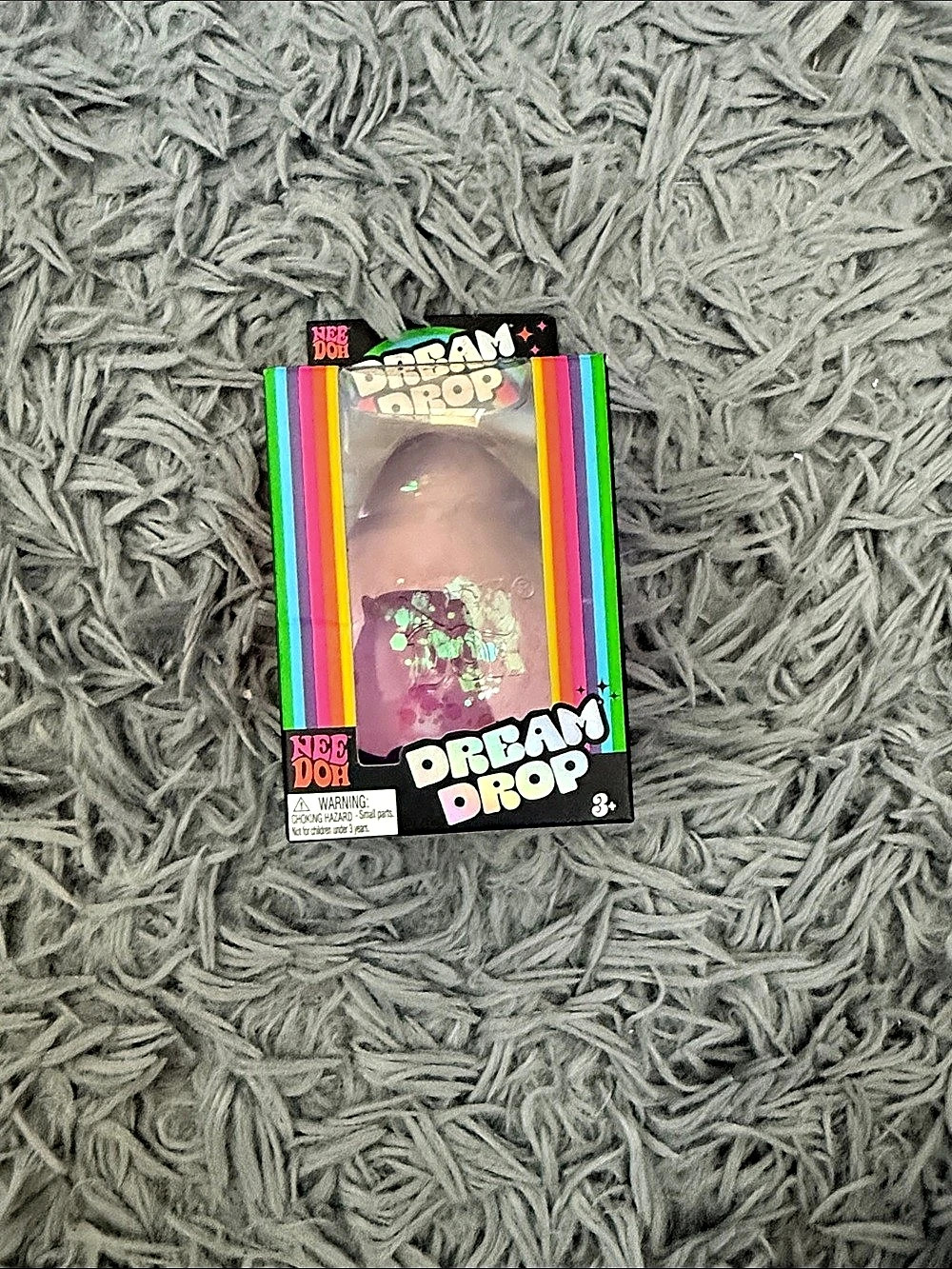NeeDoh Dream Drop Sensory Fidget Toy Purple Multicolor